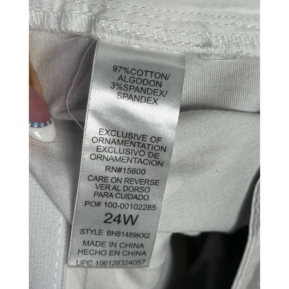 Democracy Curve‎ Equality Camo Shorts Grey White High Rise 24W NWT BH81489KX2